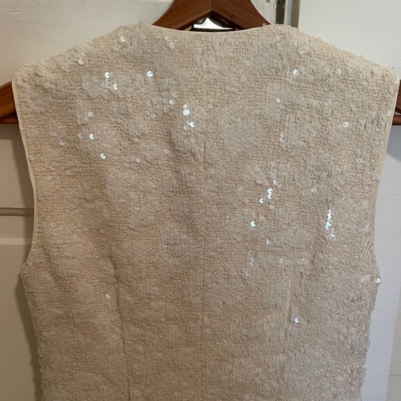 New Antonio Melani Luella Sequin Tweed Sleeveless Top size 0 - Picture 7 of 13